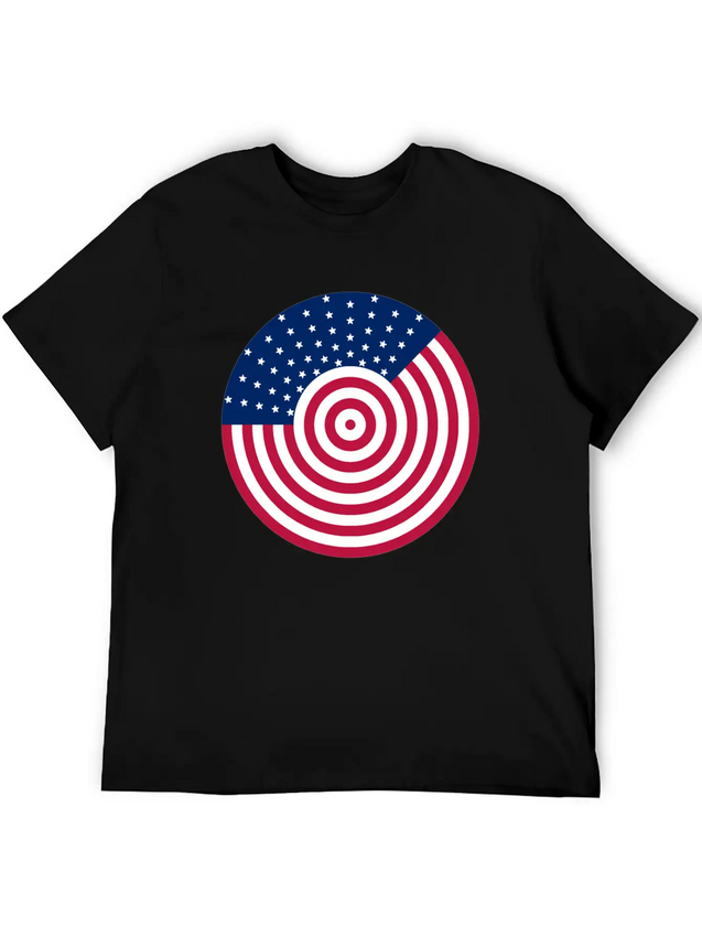 USA Flag - American Flag - Flag - American - Usa Lightweight Cotton T-Shirt – Daily Comfort Graphic Shirt