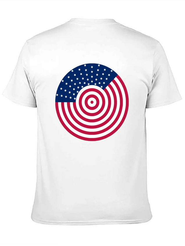 USA Flag - American Flag - Flag - American - Usa Lightweight Cotton T-Shirt – Daily Comfort Graphic Shirt