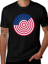 USA Flag - American Flag - Flag - American - Usa Lightweight Cotton T-Shirt – Daily Comfort Graphic Shirt