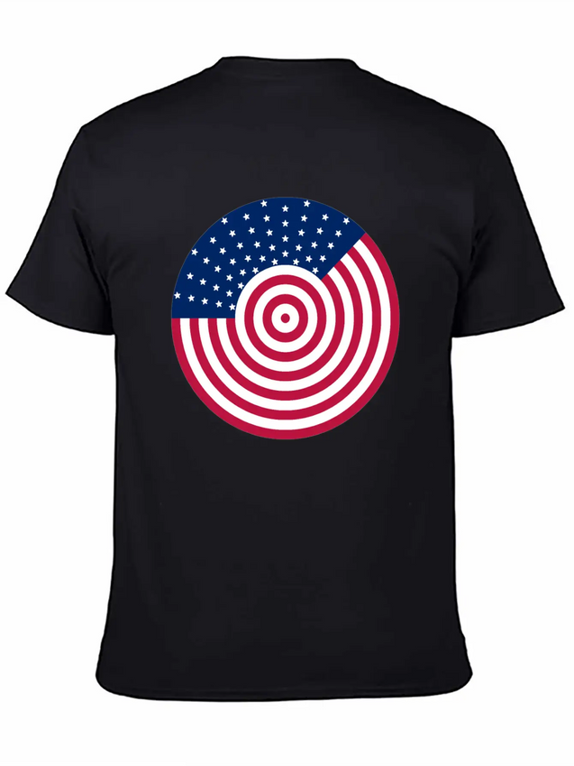 USA Flag - American Flag - Flag - American - Usa Lightweight Cotton T-Shirt – Daily Comfort Graphic Shirt