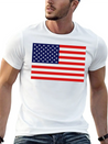 USA Flag Lightweight Cotton T-Shirt – Daily Comfort Graphic Shirt