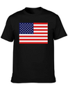 USA Flag Lightweight Cotton T-Shirt – Daily Comfort Graphic Shirt