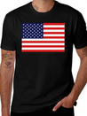 USA Flag Lightweight Cotton T-Shirt – Daily Comfort Graphic Shirt