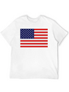 USA Flag Lightweight Cotton T-Shirt – Daily Comfort Graphic Shirt