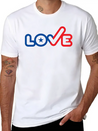 USA Love Typography Icon Lightweight Cotton T-Shirt – Daily Comfort Graphic Shirt