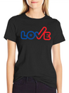 USA Love Typography Icon Lightweight Cotton T-Shirt – Daily Comfort Graphic Shirt