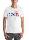 USA Love Typography Icon Lightweight Cotton T-Shirt – Daily Comfort Graphic Shirt