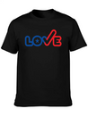 USA Love Typography Icon Lightweight Cotton T-Shirt – Daily Comfort Graphic Shirt