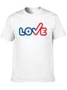USA Love Typography Icon Lightweight Cotton T-Shirt – Daily Comfort Graphic Shirt