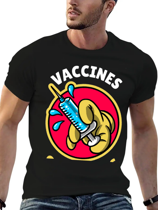 Vaccines Save Lives Lightweight Cotton T-Shirt – Daily Comfort Graphic Shirt