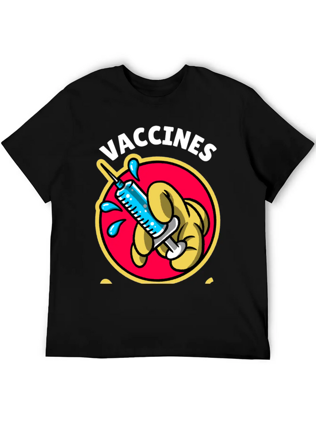Vaccines Save Lives Lightweight Cotton T-Shirt – Daily Comfort Graphic Shirt