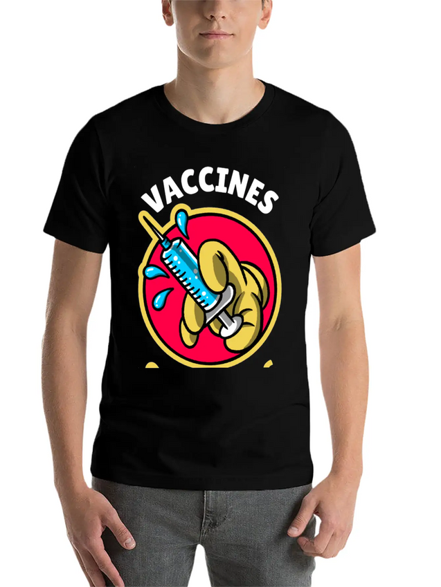 Vaccines Save Lives Lightweight Cotton T-Shirt – Daily Comfort Graphic Shirt