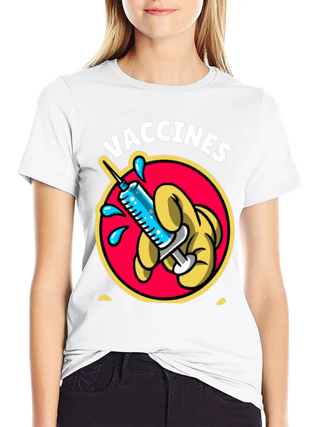 Vaccines Save Lives Lightweight Cotton T-Shirt – Daily Comfort Graphic Shirt