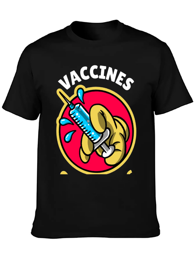 Vaccines Save Lives Lightweight Cotton T-Shirt – Daily Comfort Graphic Shirt
