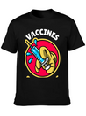 Vaccines Save Lives Lightweight Cotton T-Shirt – Daily Comfort Graphic Shirt