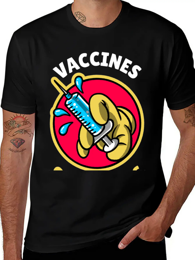 Vaccines Save Lives Lightweight Cotton T-Shirt – Daily Comfort Graphic Shirt