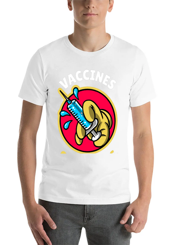 Vaccines Save Lives Lightweight Cotton T-Shirt – Daily Comfort Graphic Shirt