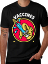 Vaccines Save Lives Lightweight Cotton T-Shirt – Daily Comfort Graphic Shirt