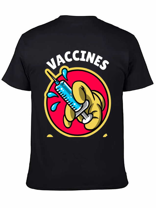 Vaccines Save Lives Lightweight Cotton T-Shirt – Daily Comfort Graphic Shirt