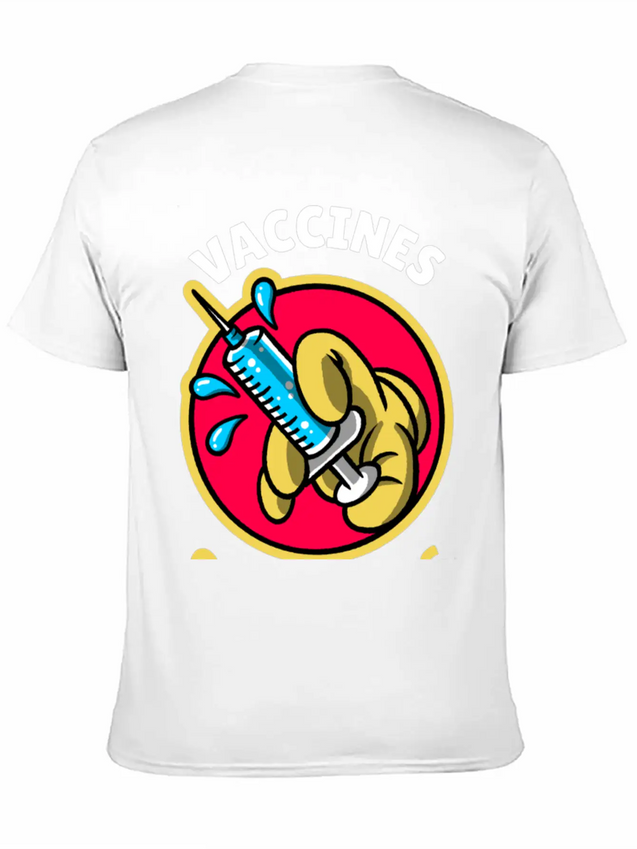 Vaccines Save Lives Lightweight Cotton T-Shirt – Daily Comfort Graphic Shirt