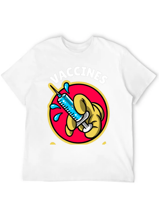 Vaccines Save Lives Lightweight Cotton T-Shirt – Daily Comfort Graphic Shirt