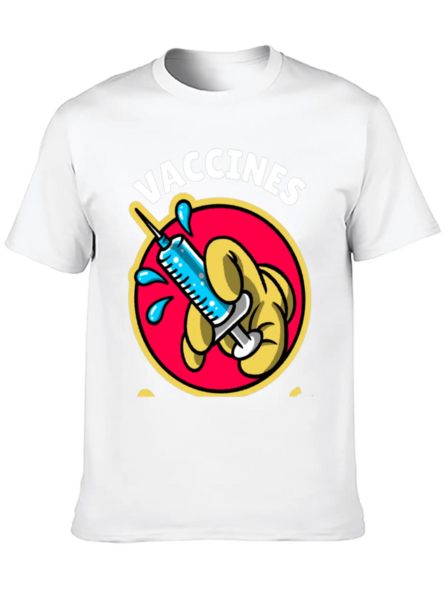 Vaccines Save Lives Lightweight Cotton T-Shirt – Daily Comfort Graphic Shirt