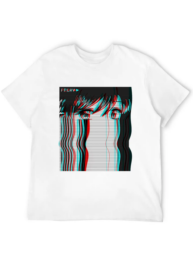 Vaporwave Aesthetic Anime Girl VHS Eboy Egirl Gift Lightweight Cotton T-Shirt – Daily Comfort Graphic Shirt