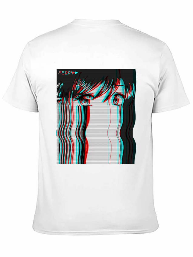 Vaporwave Aesthetic Anime Girl VHS Eboy Egirl Gift Lightweight Cotton T-Shirt – Daily Comfort Graphic Shirt