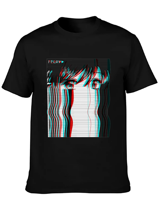 Vaporwave Aesthetic Anime Girl VHS Eboy Egirl Gift Lightweight Cotton T-Shirt – Daily Comfort Graphic Shirt
