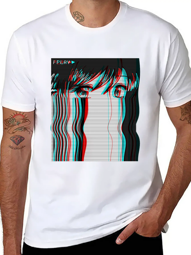 Vaporwave Aesthetic Anime Girl VHS Eboy Egirl Gift Lightweight Cotton T-Shirt – Daily Comfort Graphic Shirt