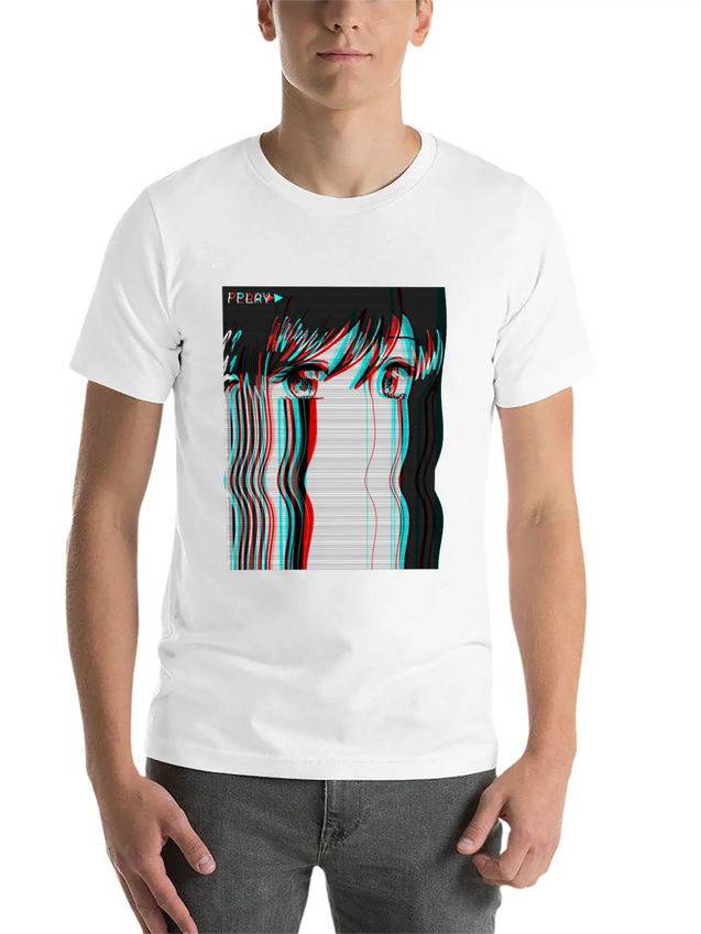 Vaporwave Aesthetic Anime Girl VHS Eboy Egirl Gift Lightweight Cotton T-Shirt – Daily Comfort Graphic Shirt
