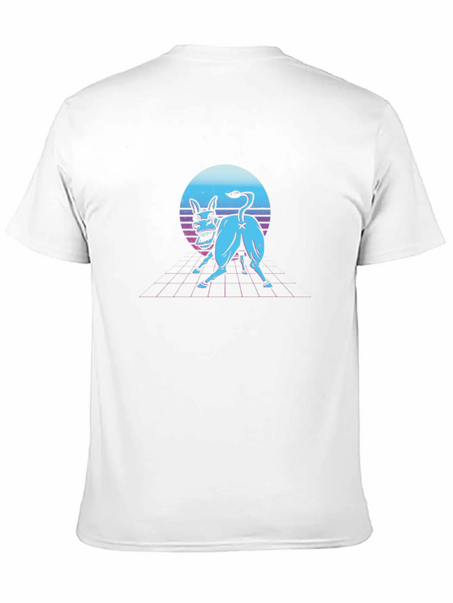 Vaporwave Donkey Japanese Aesthetic Lightweight Cotton T-Shirt – Daily Comfort Graphic Shirt