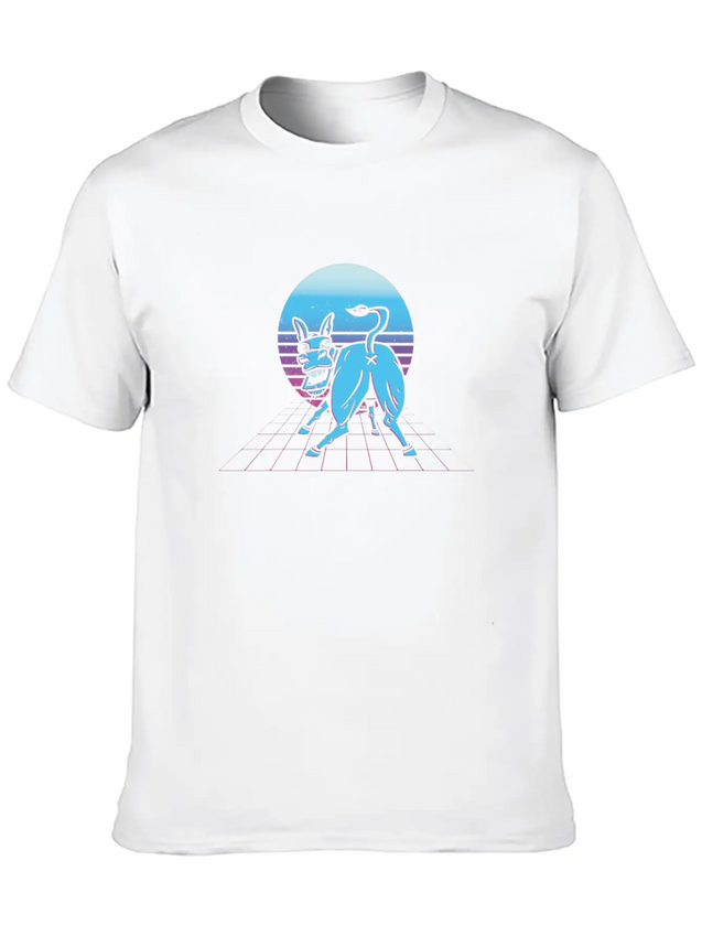 Vaporwave Donkey Japanese Aesthetic Lightweight Cotton T-Shirt – Daily Comfort Graphic Shirt