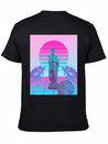 Vaporwave Greek Statue. Giff For Fans Of Physics Lightweight Cotton T-Shirt – Daily Comfort Graphic Shirt