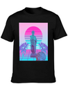 Vaporwave Greek Statue. Giff For Fans Of Physics Lightweight Cotton T-Shirt – Daily Comfort Graphic Shirt
