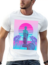Vaporwave Greek Statue. Giff For Fans Of Physics Lightweight Cotton T-Shirt – Daily Comfort Graphic Shirt