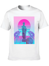 Vaporwave Greek Statue. Giff For Fans Of Physics Lightweight Cotton T-Shirt – Daily Comfort Graphic Shirt