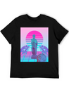 Vaporwave Greek Statue. Giff For Fans Of Physics Lightweight Cotton T-Shirt – Daily Comfort Graphic Shirt
