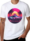 Vaporwave Mood Lightweight Cotton T-Shirt – Daily Comfort Graphic Shirt