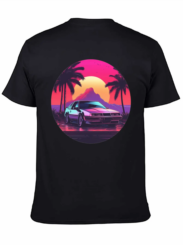 Vaporwave Mood Lightweight Cotton T-Shirt – Daily Comfort Graphic Shirt