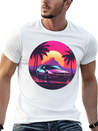 Vaporwave Mood Lightweight Cotton T-Shirt – Daily Comfort Graphic Shirt
