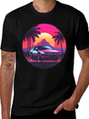 Vaporwave Mood Lightweight Cotton T-Shirt – Daily Comfort Graphic Shirt