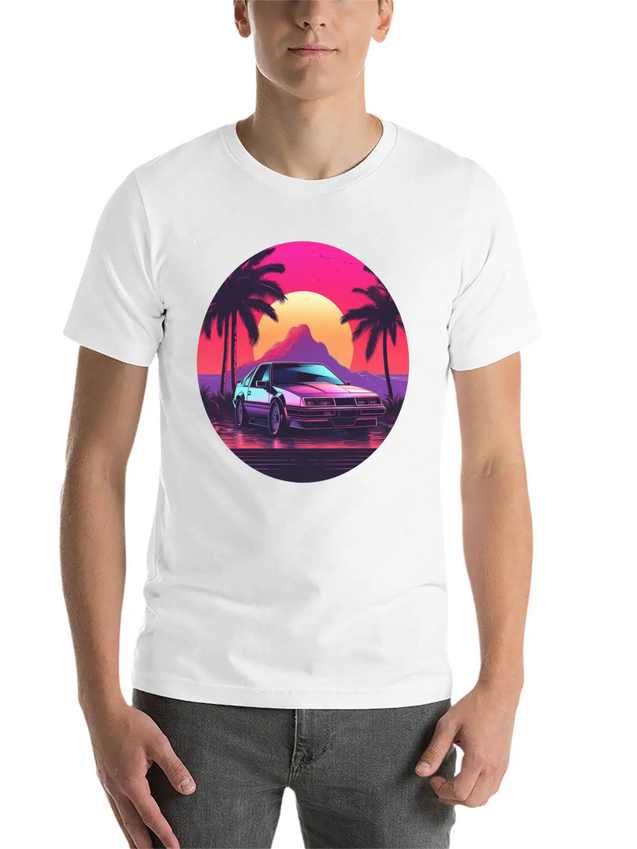 Vaporwave Mood Lightweight Cotton T-Shirt – Daily Comfort Graphic Shirt