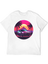 Vaporwave Mood Lightweight Cotton T-Shirt – Daily Comfort Graphic Shirt