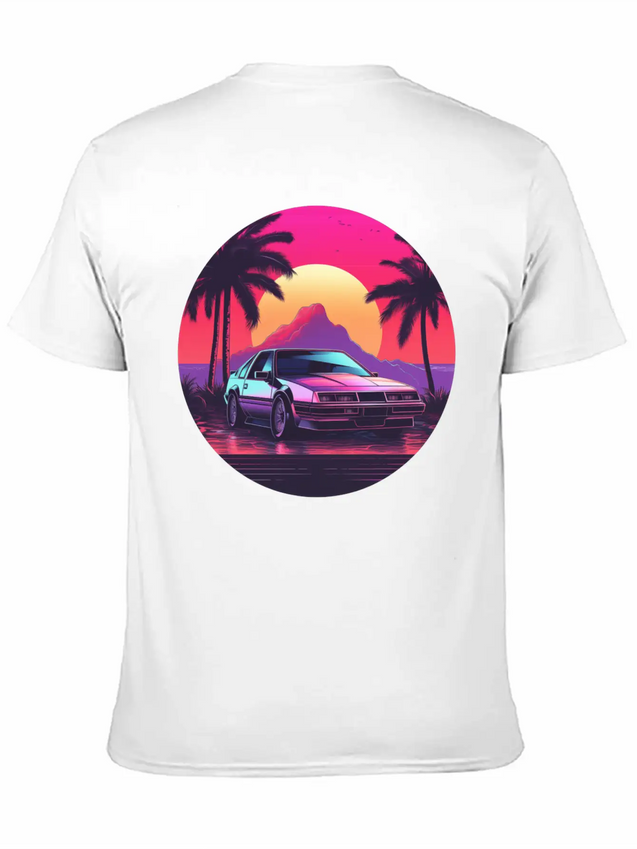 Vaporwave Mood Lightweight Cotton T-Shirt – Daily Comfort Graphic Shirt