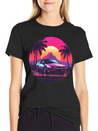 Vaporwave Mood Lightweight Cotton T-Shirt – Daily Comfort Graphic Shirt