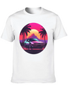 Vaporwave Mood Lightweight Cotton T-Shirt – Daily Comfort Graphic Shirt