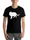 Vector Cat Silhouette Lightweight Cotton T-Shirt – Daily Comfort Graphic Shirt