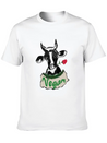 VEGAN COW Lightweight Cotton T-Shirt – Daily Comfort Graphic Shirt