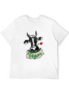 VEGAN COW Lightweight Cotton T-Shirt – Daily Comfort Graphic Shirt